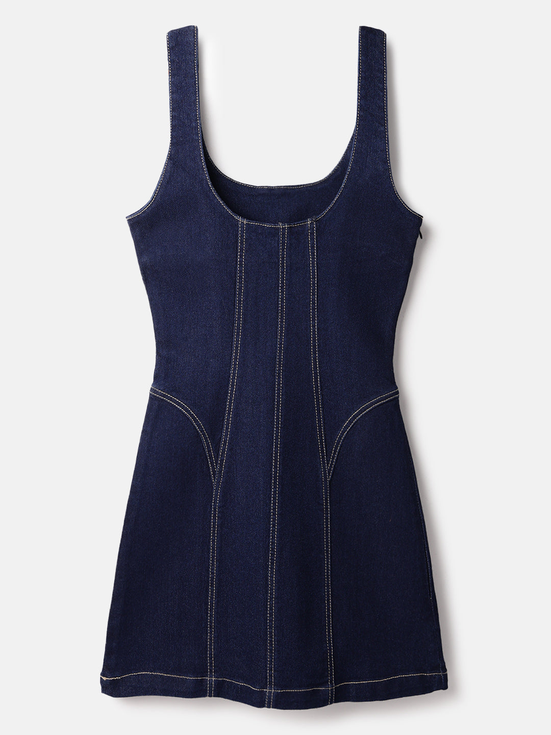 Blue Denim Midi Dress