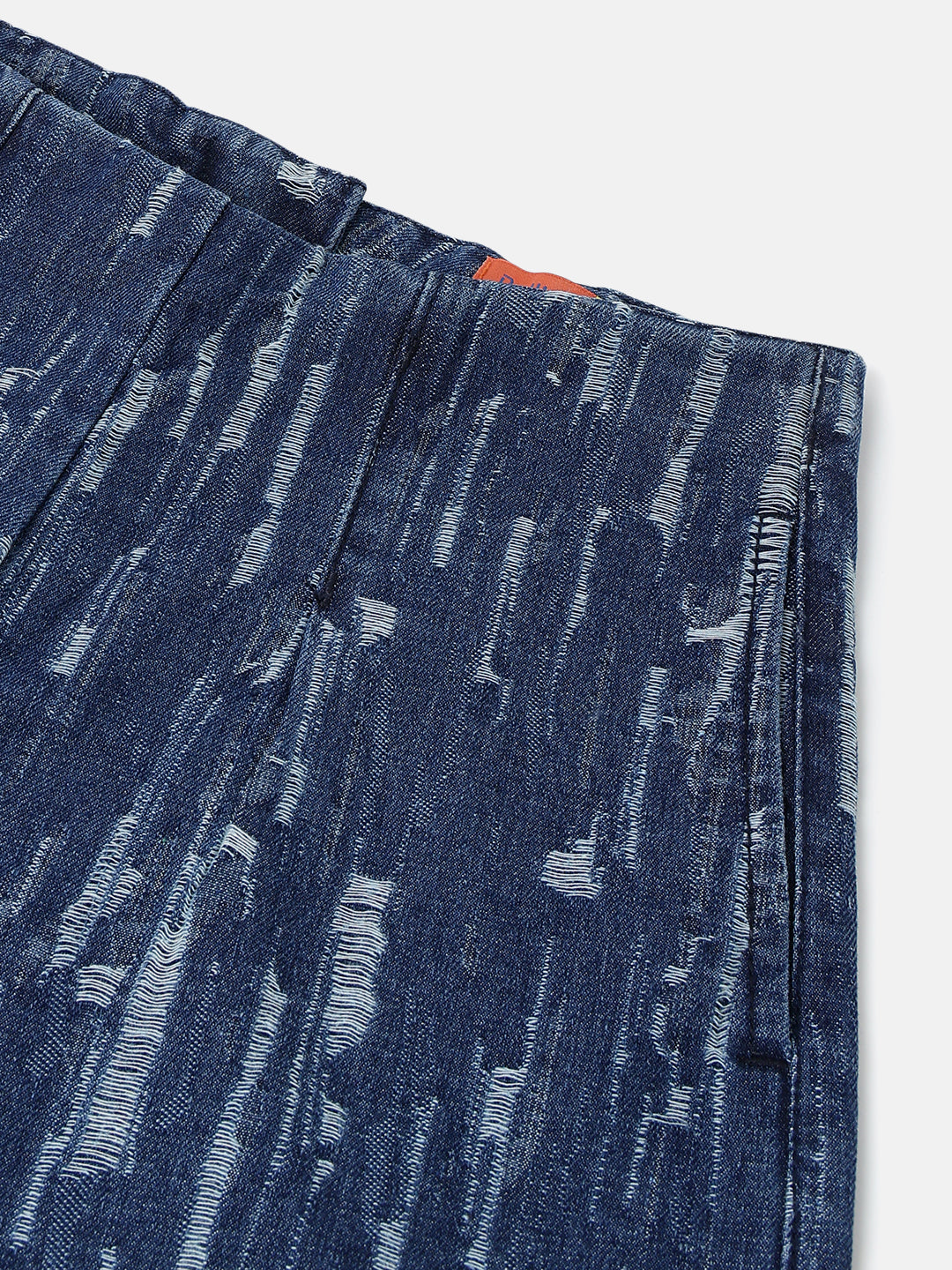 Dark Blue Denim Mini Shorts