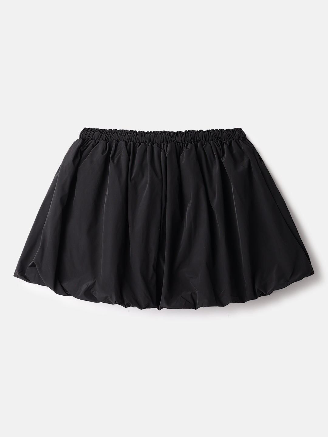 Black Polyester Mini Skirts