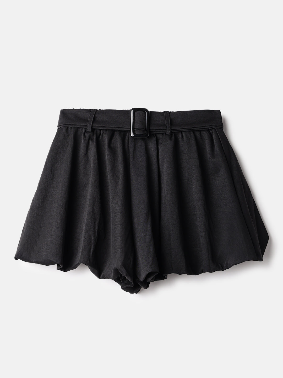 Black Viscose Mini Skirts