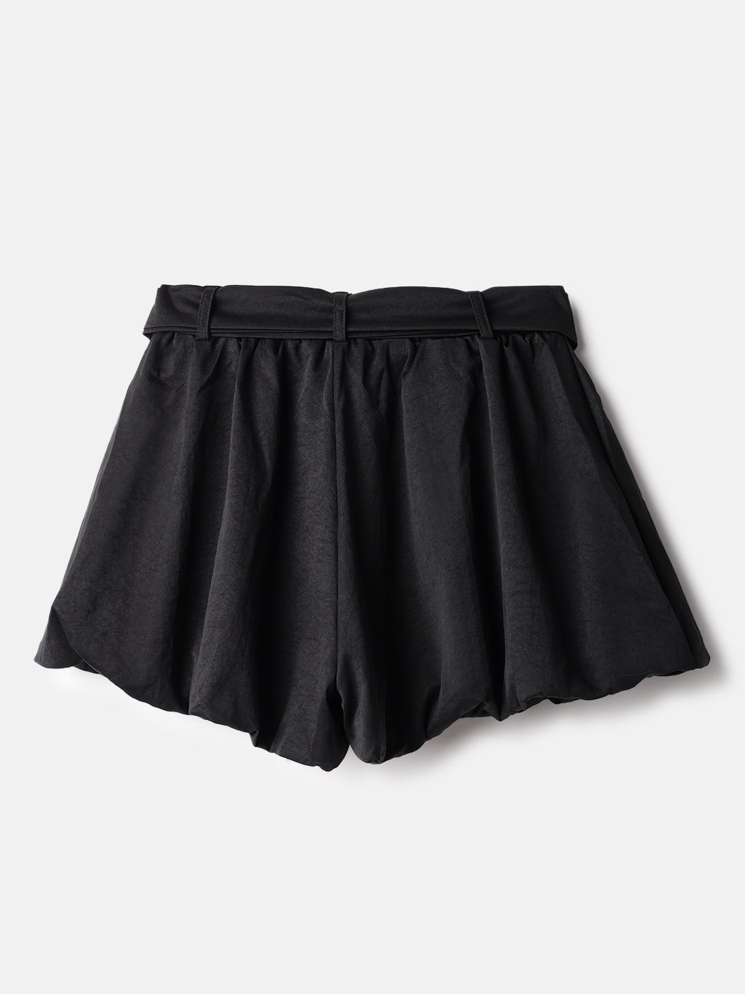 Black Viscose Mini Skirts