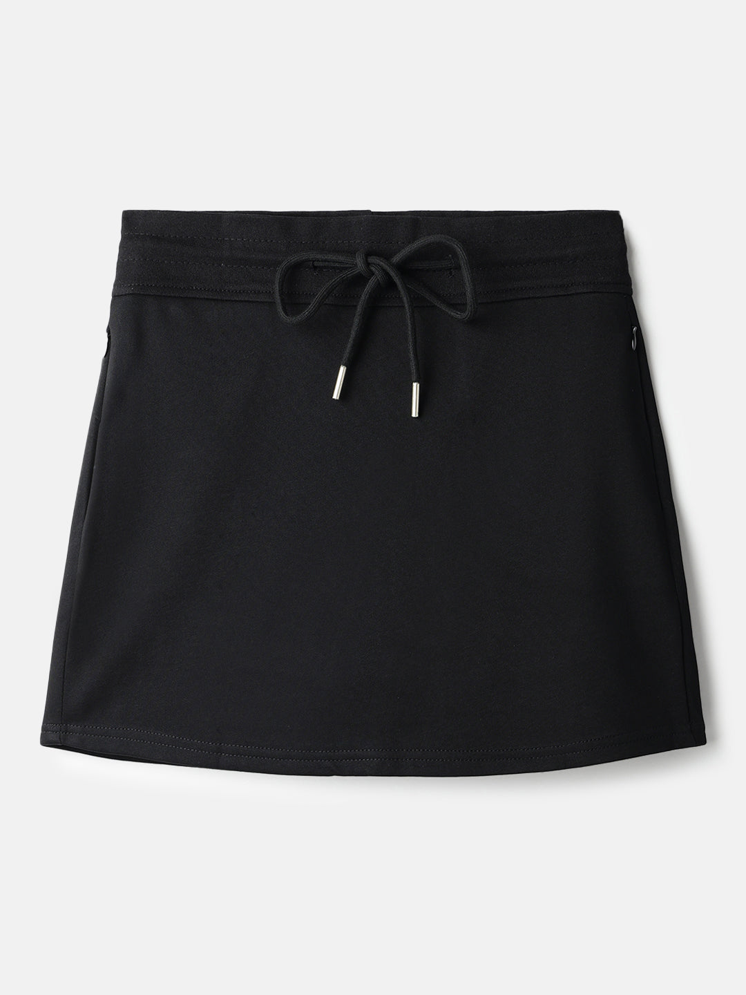Black Cotton Mini Skirts