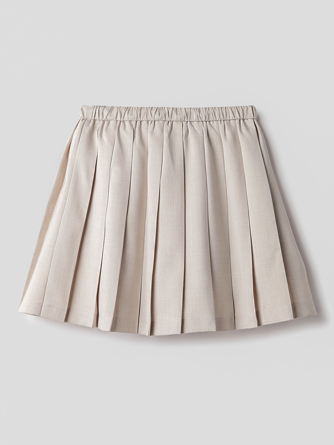 Light Grey Linen Mini Skirts