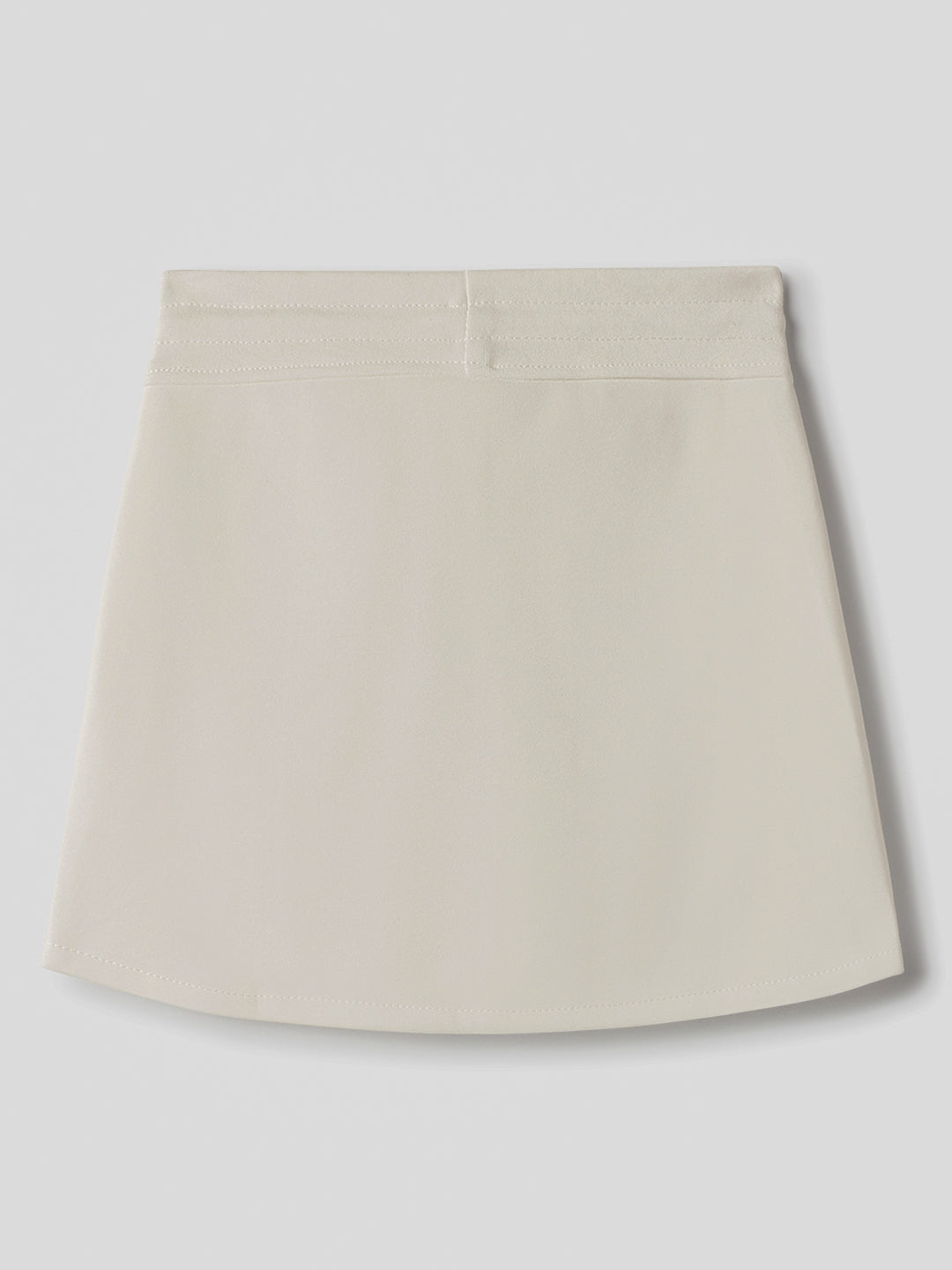 White Cotton Mini Skirts