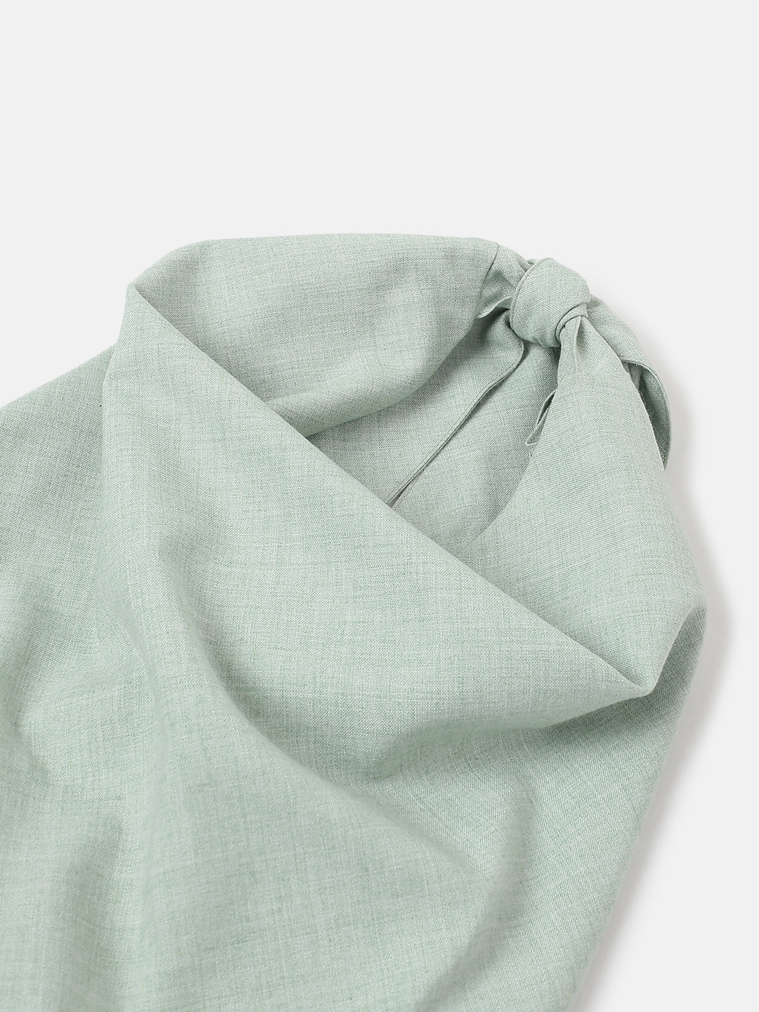 Light Green Cotton Crop Top