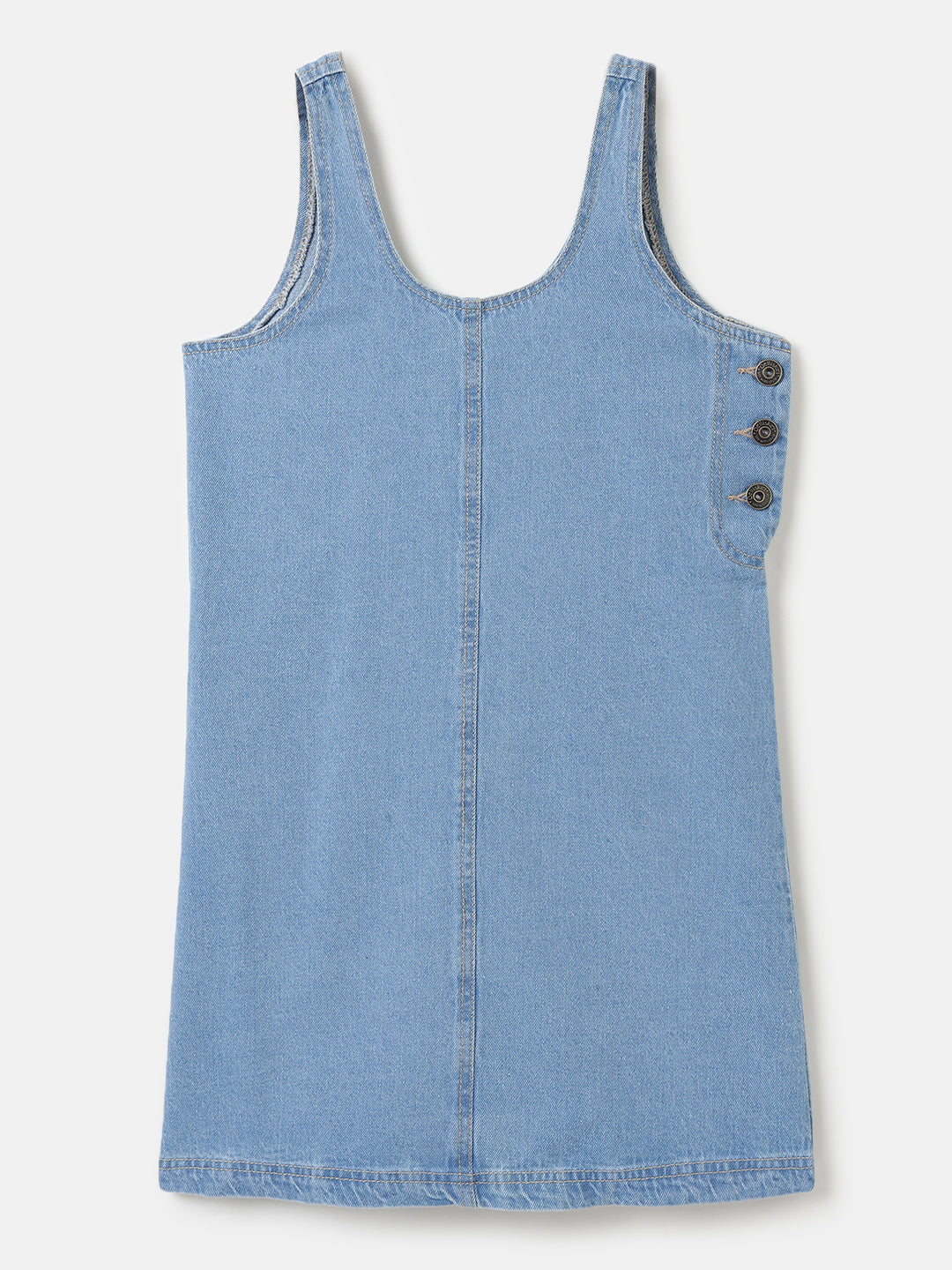 Light Blue Denim Bodycon Mini Dress