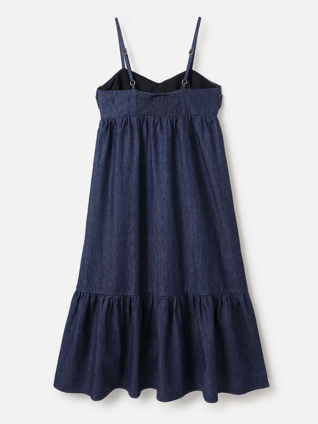 Dark Blue Denim Maxi Dress