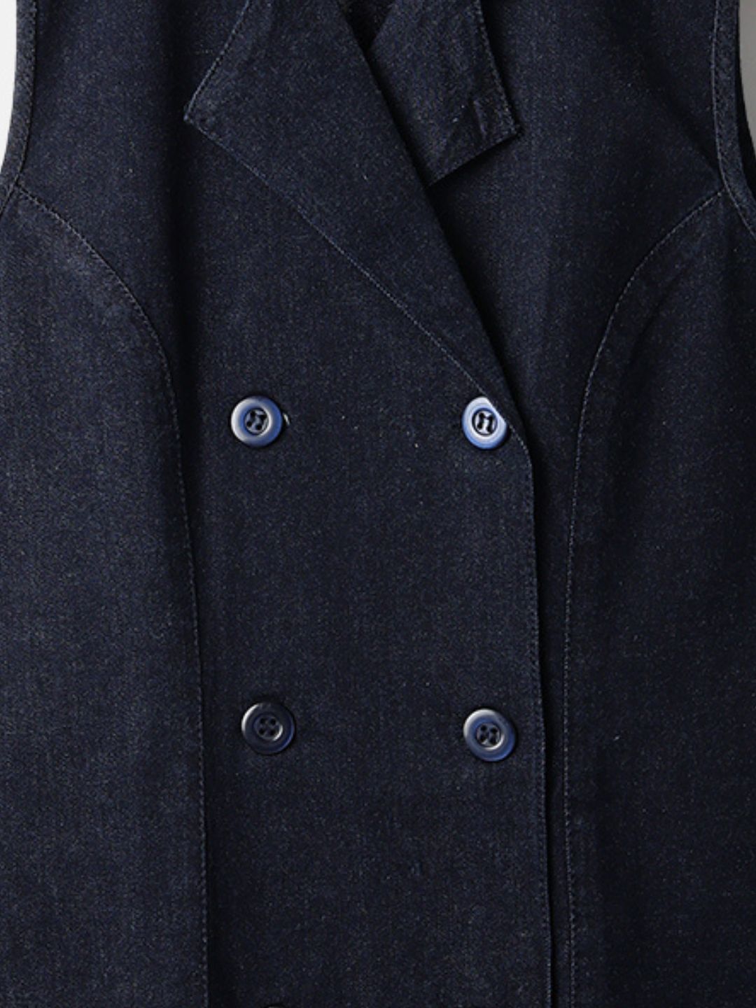 Dark Blue Denim Mini Dress