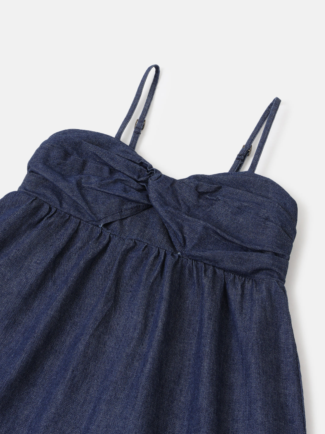 Dark Blue Denim Maxi Dress