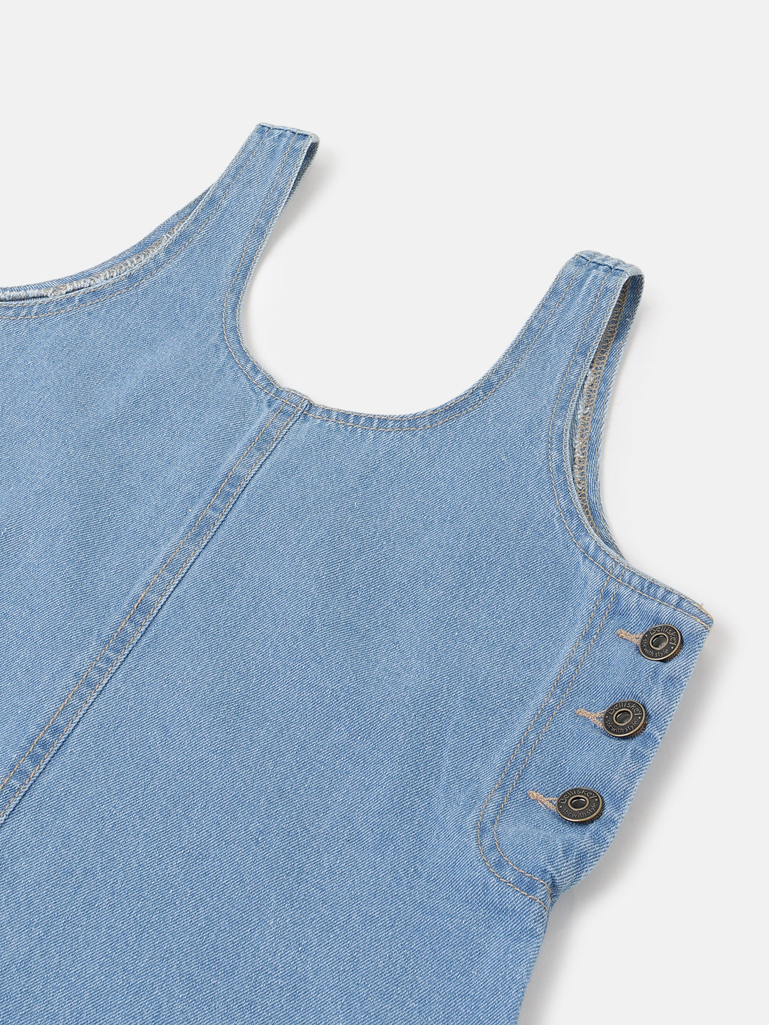 Light Blue Denim Bodycon Mini Dress