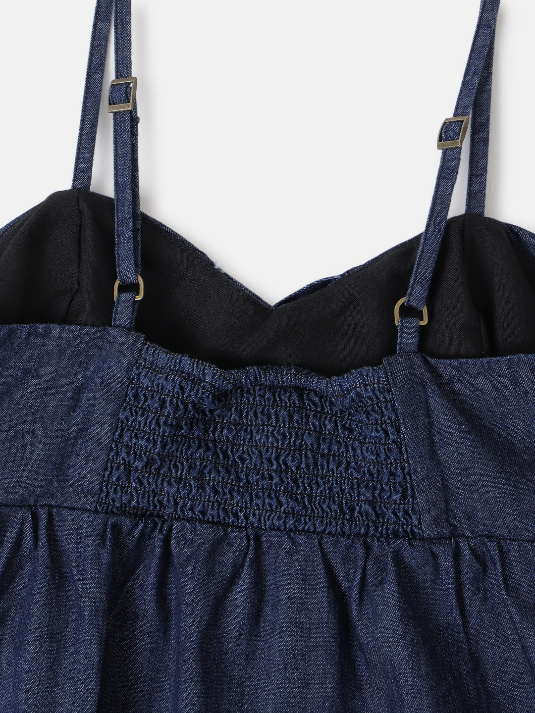 Dark Blue Denim Maxi Dress