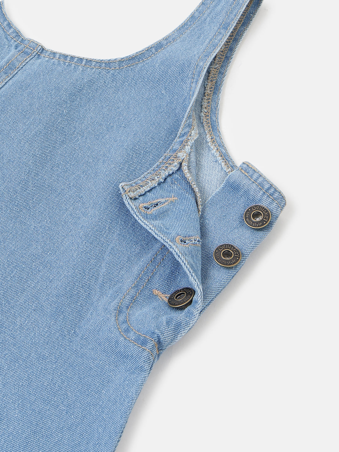 Light Blue Denim Bodycon Mini Dress