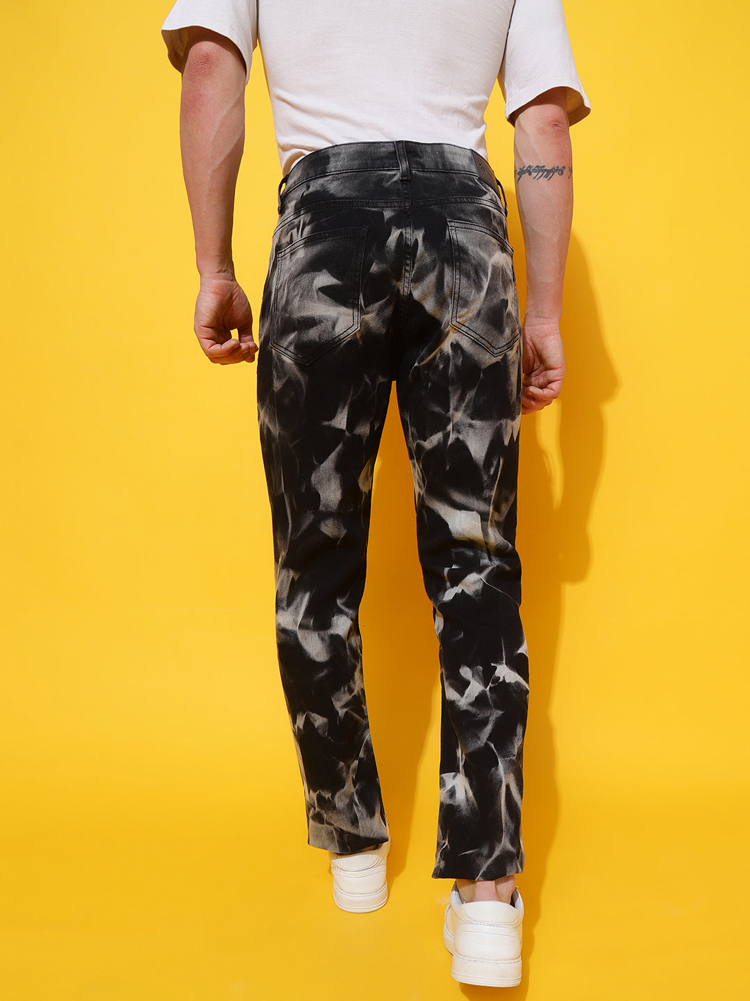 Black Tie & Dye Slim Fit Jeans