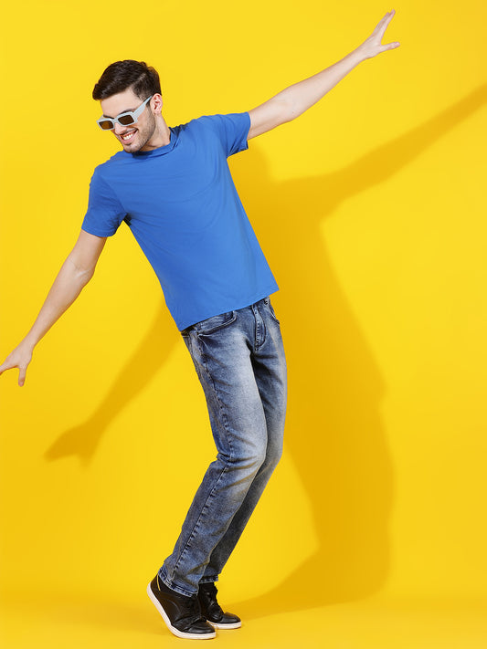 Mid Blue Slim Fit Denim Jeans