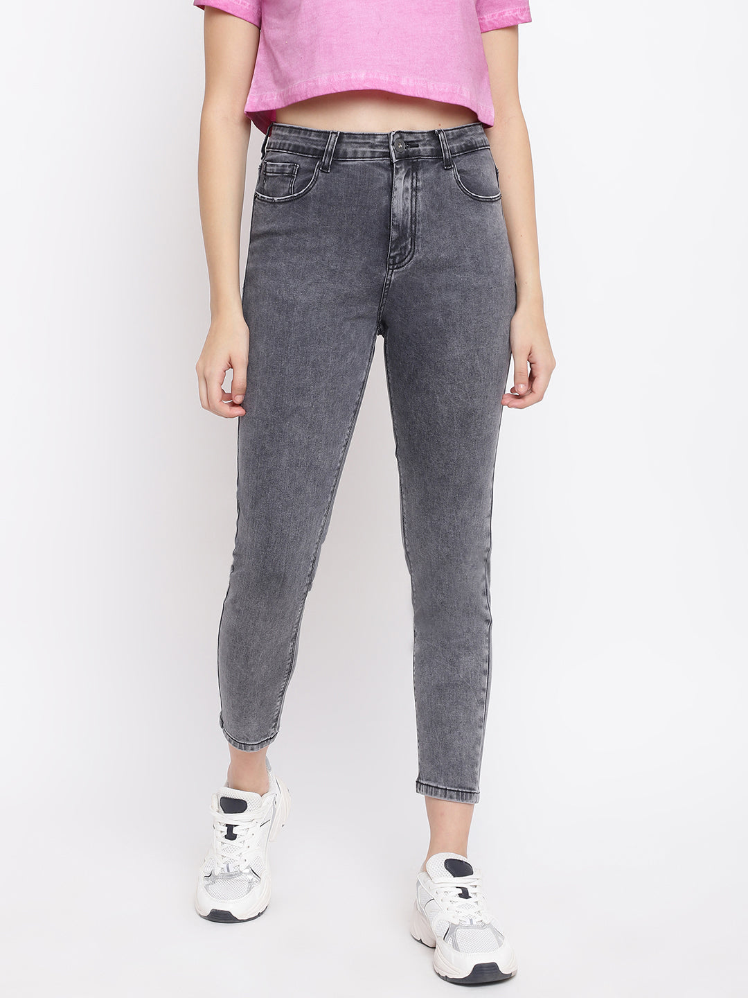 Smoky Black Skinny Fit Jeans