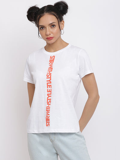 Women White Pantone T-shirt