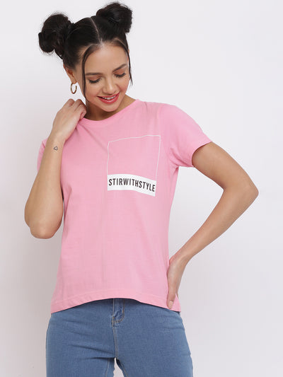 Women Light Pink Pantone T-shirt