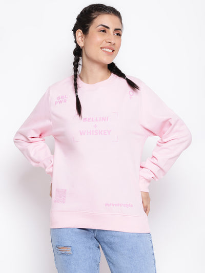 Light Pink Cotton Sweatshirt