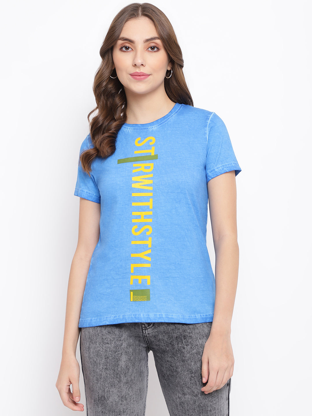 Blue SWS Printed T-shirt