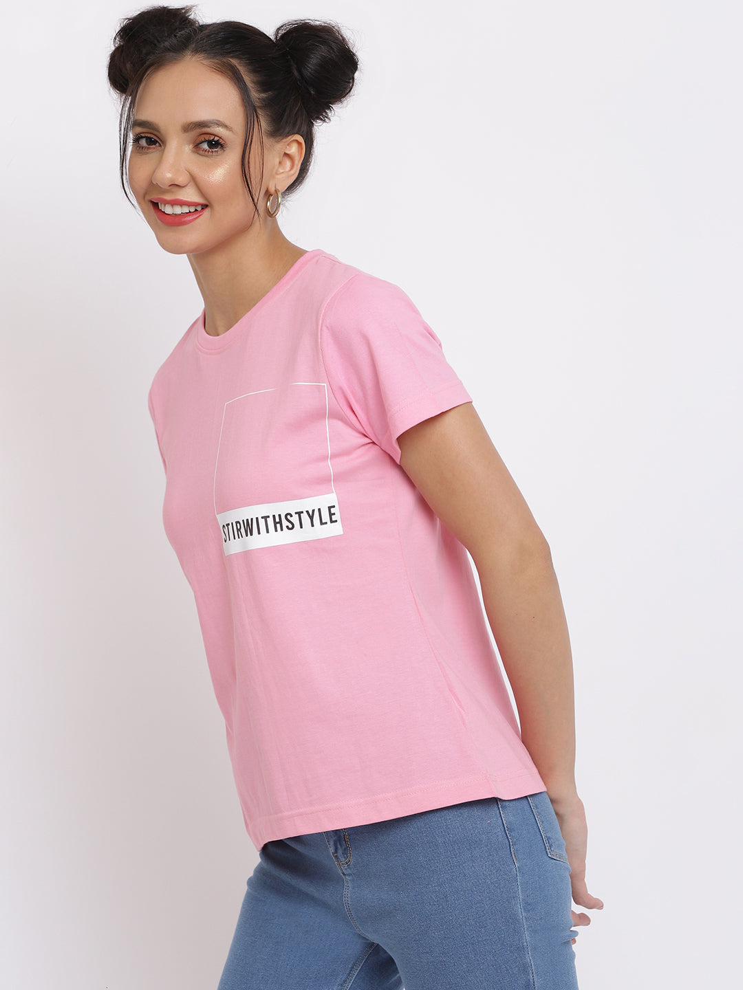 Women Light Pink Pantone T-shirt