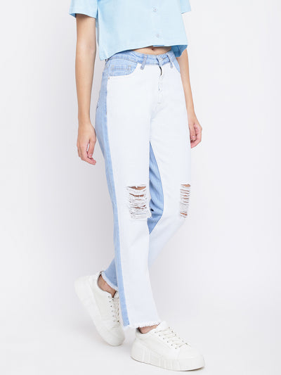 Light Blue Distracted Mom Fit Jeans