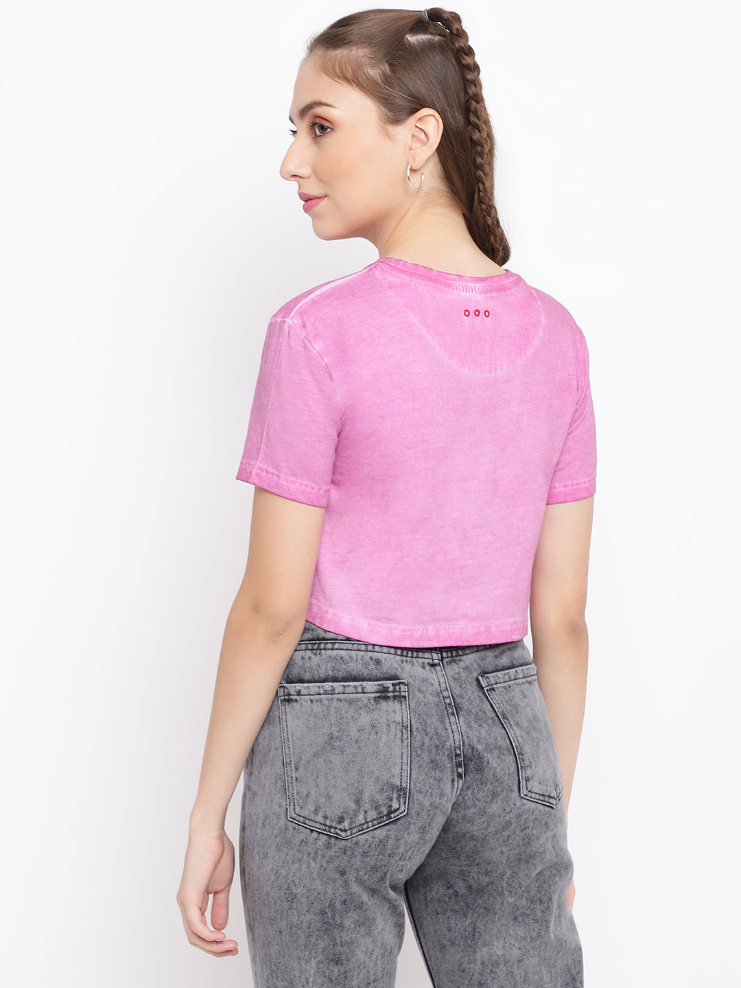 Pink Gender Equality Crop Top