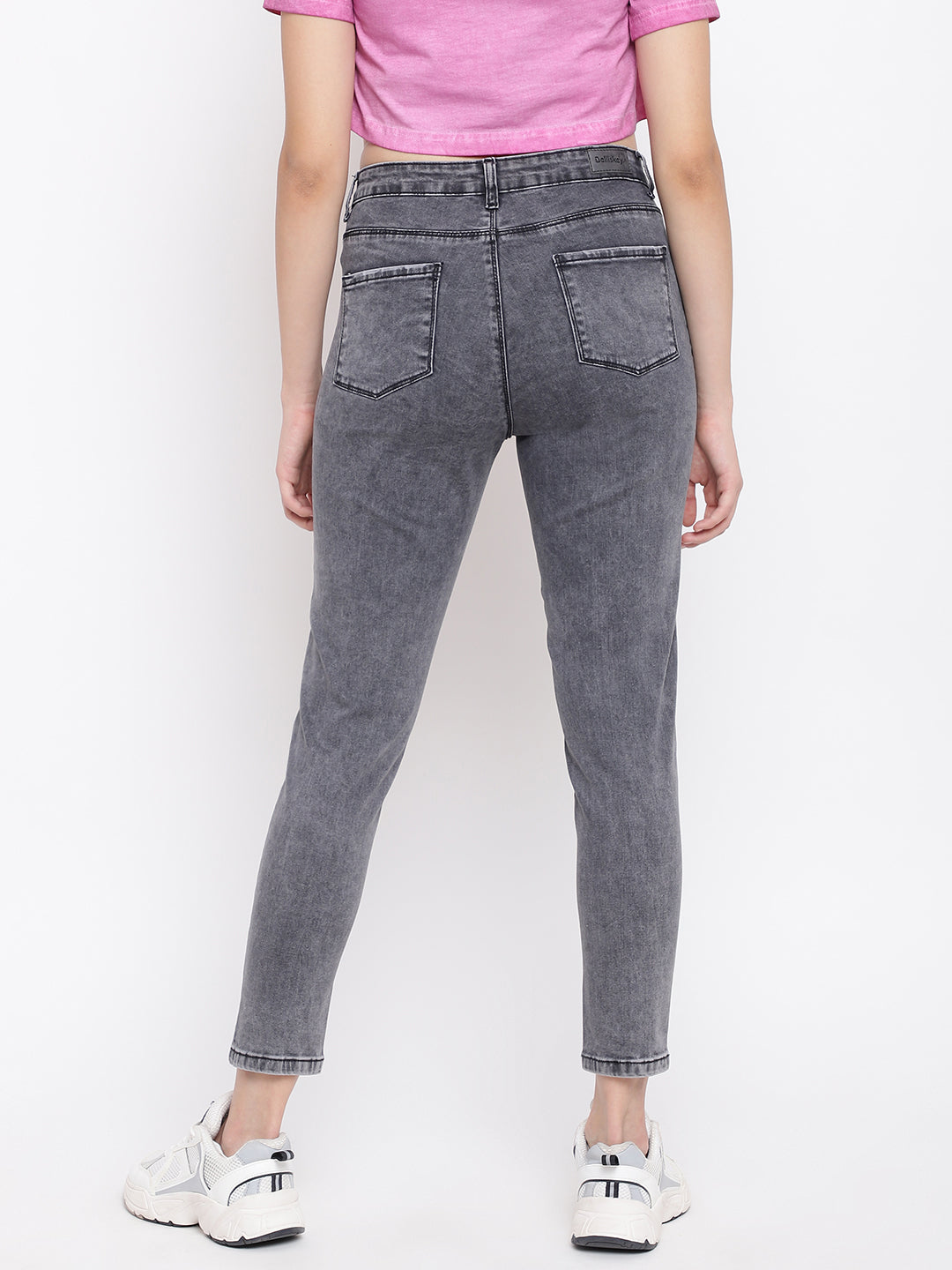 Somkey Black Skinny Fit Jeans