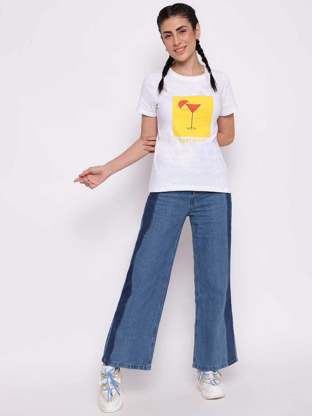 Two Toned Boyfriend Jeans