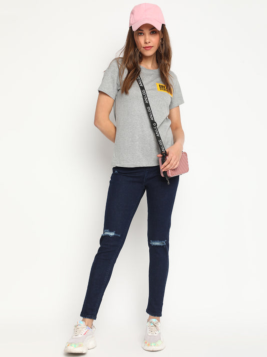 Grey Printed T-shirt