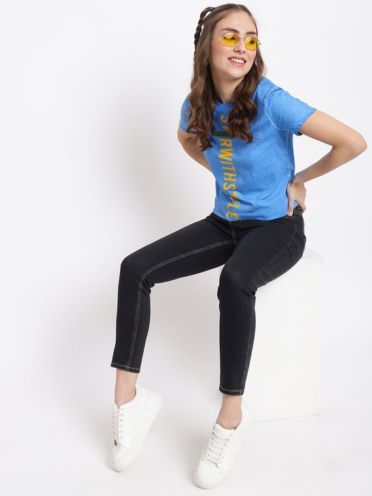 High Waist Black Slim Fit Jeans