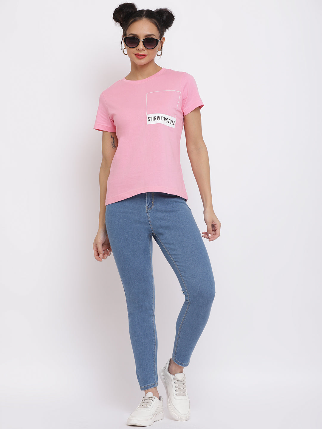 Women Light Pink Pantone T-shirt