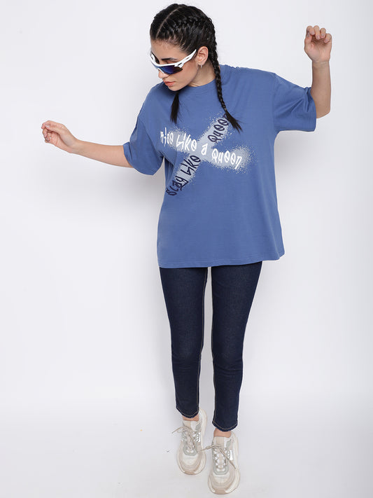 Moon Light Oversized Printed T-shirt