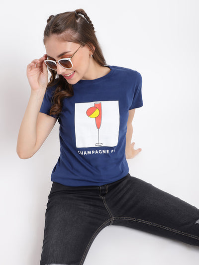 Champagne Fit Blue T-shirt