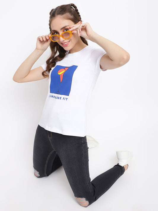 White Champagne Fit T-shirt