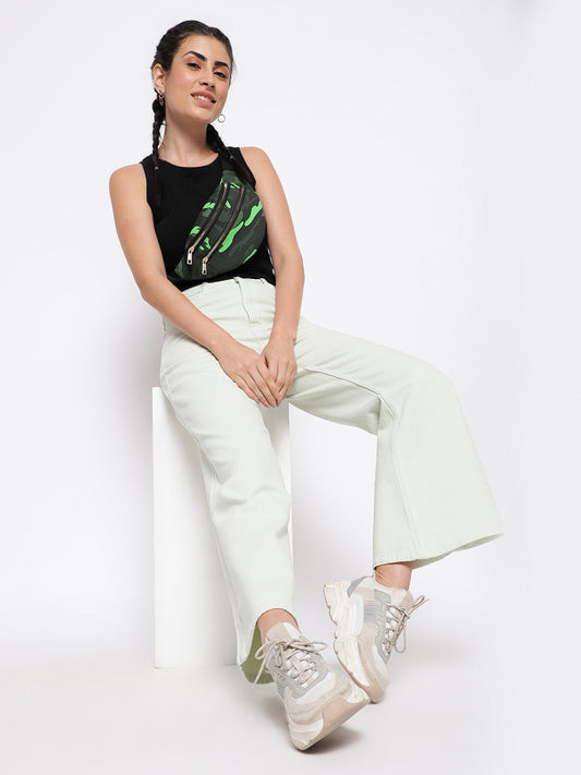 Off White Flared Jeans