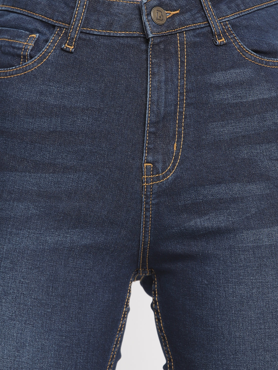 Women Dark Blue Boot Cut Jeans