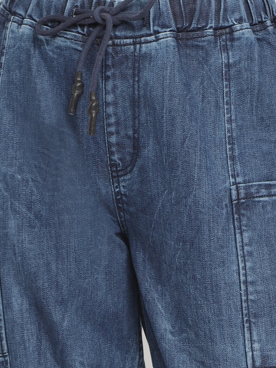 Women Elasticated Baggy Denim Jeans