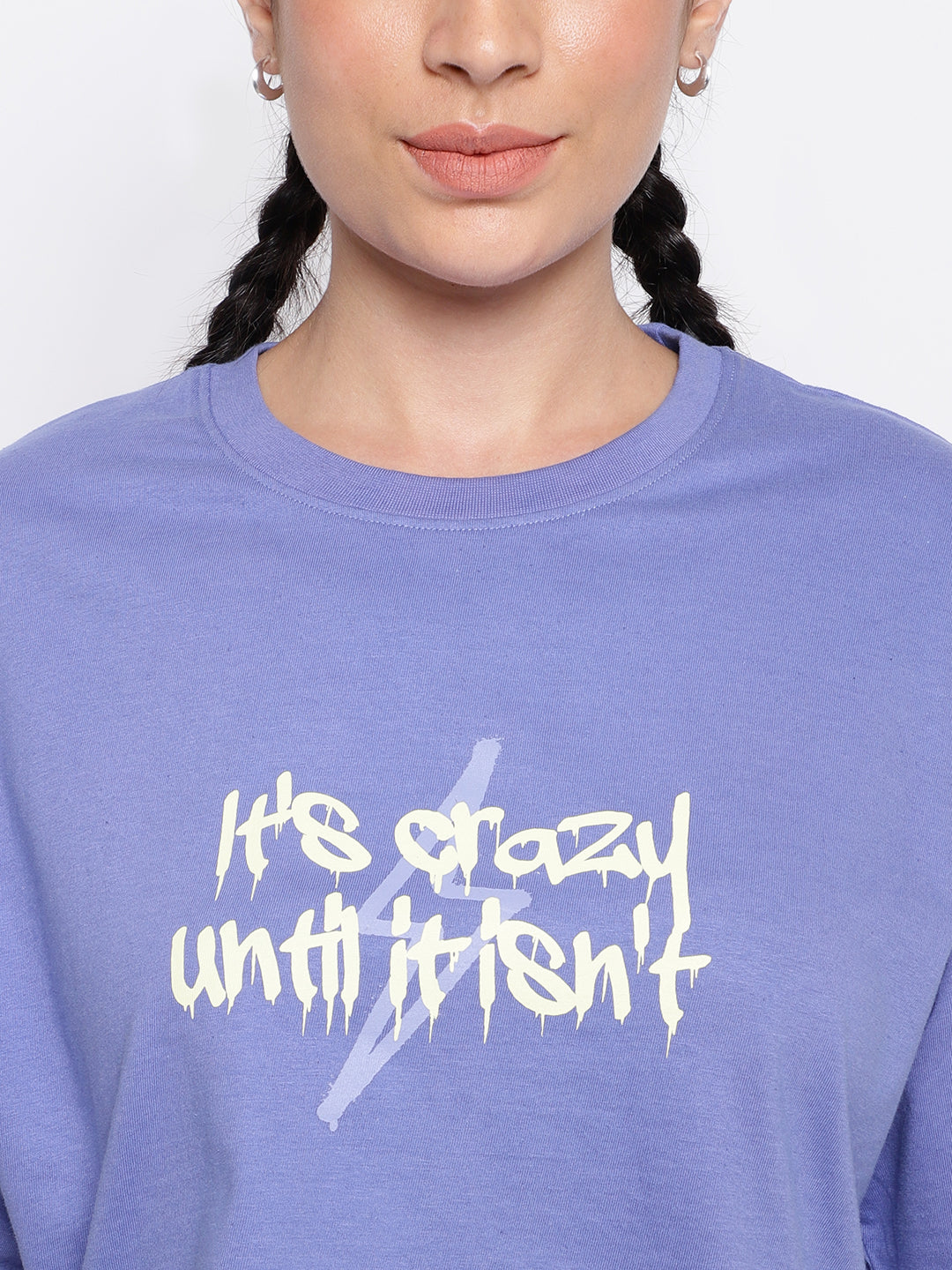 Purple oversized T-shirt